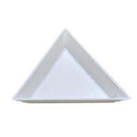  Műanyag tálka pixie-hez Hárömszög alakú Fehér