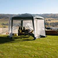 Nonbrand Kerti pavilon sátor, 3,9x2,5x3,9m, zöld/fehér, RINGE TYP 1+6 oldal