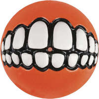 Rogz Rogz Grinz jutalomfalattal tölthető vigyori labda (S | 4.9 cm | Narancs)
