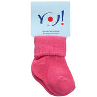 Yo! Yo! Baby pamut zokni - pink 6-9 hó