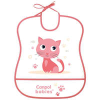 Canpol babies Canpol babies műanyag előke - rózsaszín cica