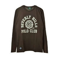 Beverly Hills Polo Club BH sötétbarna, hosszú ujjú férfi felső – XL