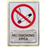 RETRO No Smoking Area Üdvözlőkártya