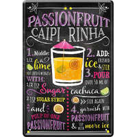  RETRO Passionsfruit CAIPIRINHA – Cocktail Fémtábla