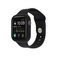 Apple Szilikon szíj és védőtok Apple Watch órához, 38 mm (több színben) - fekete