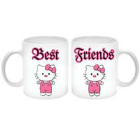 Maria King Best Friends (Legjobb barátok) Hello Kitty Páros Bögre (2 db). A másik oldalára saját fotó és fel...