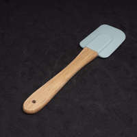  Mini szilikon spatula - fa nyéllel / 19 cm (SK-9167)