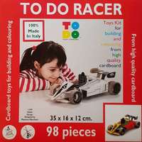  Versenyautó - Racer, 98 darabos - Kifestő karton makett, modell építő- és kreatív szett