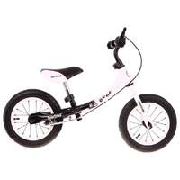 SporTrike SporTrike Pedál nélküli gyermek kerékpár, megfordítható kerettel, fehér / fekete
