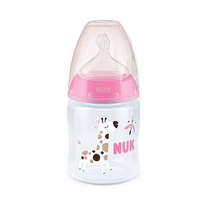 Nuk NUK First Choice Temperature Control cumisüveg 150 ml - Rózsaszín zsiráf