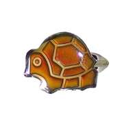  Hangulat színváltós teknősbéka gyűrű
