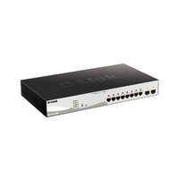 D-Link D-Link Switch - DGS-1210-10MP - 8x1000Mbps+2 SFP Port 130W POE Budget 8 Port POE RM L2 Fanless Sm...