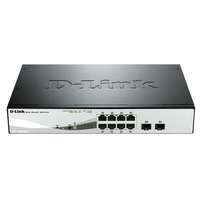 D-Link D-Link DGS-1210-08P 8x1000Mbps+2 SFP Port 65W POE Budget RM L2 Fanless Smart Managed Switch