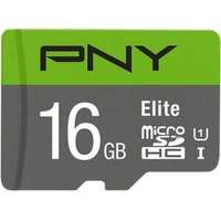 Elite PNY Elite 16GB MicroSDHC 100R UHS-I U1+SD memóriakártya + adapter