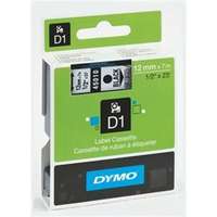 Dymo DYMO "D1" 12 mm x 7 m víztiszta-fekete feliratozógép szalag