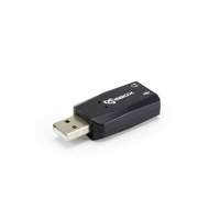 Jack Sbox USBC-11 USB, 3,5 mm Jack fekete külső hangkártya