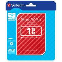 Verbatim Verbatim Store &#039;n&#039; Go 1TB 2.5" USB 3.0 piros külső merevlemez