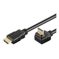 PremiumCord PremiumCord kphdmea1 HDMI High Speed+Ethernet 90° 1 m fekete kábel