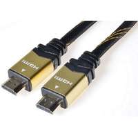 PremiumCord PremiumCord kphdmet015 Gold HDMI High Speed + Ethernet 1,5 m arany-fekete kábel
