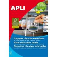 APLI APLI 17,8x10 mm, eltávolítható, kerekített sarkú univerzális Etikett (25 lap)