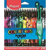 Maped MAPED Color Peps Monster háromszögletű 24 különböző színű színes ceruza készlet