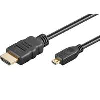 PremiumCord PremiumCord kphdmad1 HDMI kábel 1 M HDMI A-típus (Standard) HDMI D-típus (Micro) Fekete