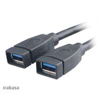 Akasa Kábel USB Átalakító Akasa USB 3.0 (Female) - 2x USB 3.0 (Female) 15cm Belső