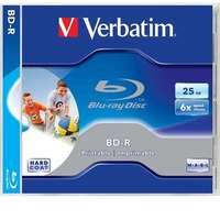 Verbatim Verbatim nyomtatható, 25GB, 6x, normál tok, BD-R BluRay lemez