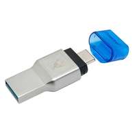 Kingston Kingston MobileLite Duo 3C, USB 3.1+Type-C microSDHC/SDXC ezüst kártyaolvasó