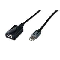 Digitus Digitus DA-73100-1 USB 2.0 10 m fekete repeater kábel
