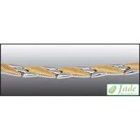 Jade Jade Brillance set 12 (17,2 cm) S méret arany-ezüst mágneses karkötő