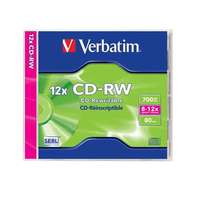 Verbatim Verbatim SERL 700MB, 8-12x, normál tok, újraírható CD-RW lemez