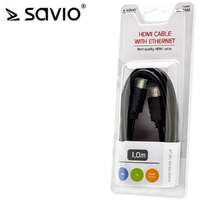 Micro Elmak SAVIO CL-39 HDMI - micro HDMI v1.4 3D M/M 4Kx2K 1m fekete kábel
