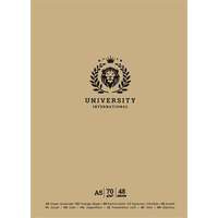 Shkolyaryk SHKOLYARYK "University International" vegyes mintás A5 48 lapos vonalas tűzött füzet