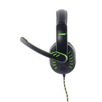 Esperanza Esperanza EGH330G CROW fekete-zöld mikrofonos gamer fejhallgató