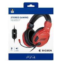Jack Bigben Interactive PS4OFHEADSETV3RED Stereo V3 PS4, 3.5 mm Jack, 2.2 m piros-fekete gamer headset
