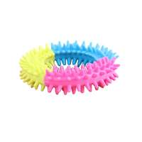 Pawise Pawise Szivárványszínű rágójáték M gyűrű alakú kutyajáték