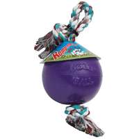 Jolly Jolly Pets Romp-n-Roll labda kötéllel 20 cm lila kutyajáték