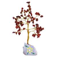  Vörös jáspis drágakő fa, 80 kövel - Egészség köve - MS-419