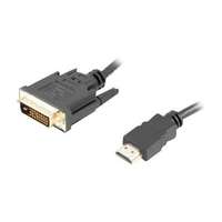 3M LANBERG CA-HDDV-20CU-0030-BK Lanberg cable HDMI -> DVI-D(24+1) M/M Dual Link 4K 30Hz, black 3m