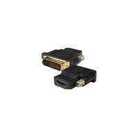 Sbox Sbox SX-530723 DVI A - HDMI M - F, aranyozott fekete adapter