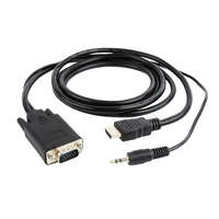Gembird Gembird A-HDMI-VGA-03-6 video átalakító kábel 1,8 M HDMI A-típus (Standard) VGA (D-Sub) + 3.5mm F...