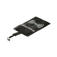 Micro Micro USB Qi adapter A típus vezeték nélküli töltő állomáshoz - fekete (wireless receiver)