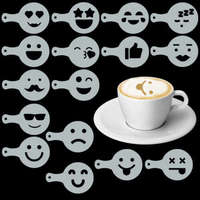 Prince.Shop Cappuccino és kávé díszítő Emoji sablonok (16db)