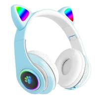 Cat Cat Vezeték Nélküli Világító Fejhallgató Bluetooth 5.0 kék