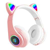 Cat Cat Vezeték Nélküli Világító Fejhallgató Bluetooth 5.0 Pink