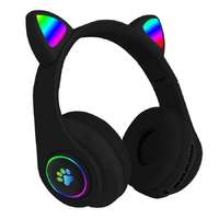 Nonbrand Cat Vezeték Nélküli Világító Fejhallgató Bluetooth 5.0 fekete