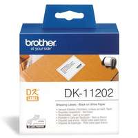Brother Brother etikett címke dk-11202, elővágott (stancolt), papír címke, fehér alapon fekete, 300 db DK...