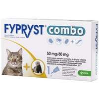 Fypryst Fypryst Combo spot on macskáknak, vadászgörényeknek (3 x 1 pipetta; 3 x 50 mg)