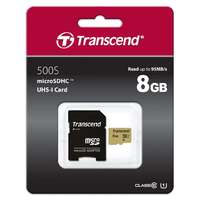 Transcend Transcend 8GB microSDHC Class 10 UHS-I U1 memóriakártya + adapter